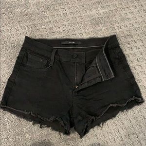 Denim black Joes Jeans shorts.